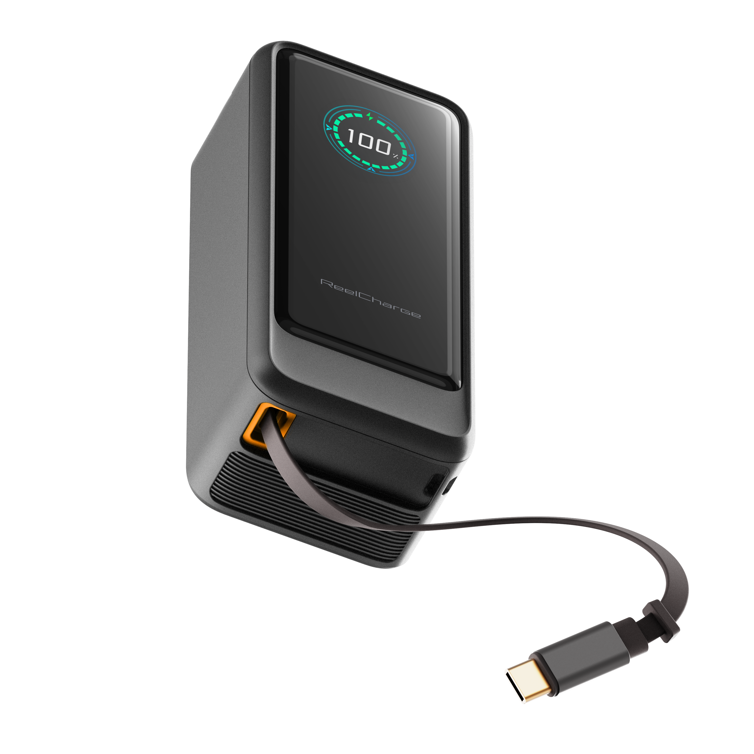 10K mAh Power Bank with Retractable Cable - 45W