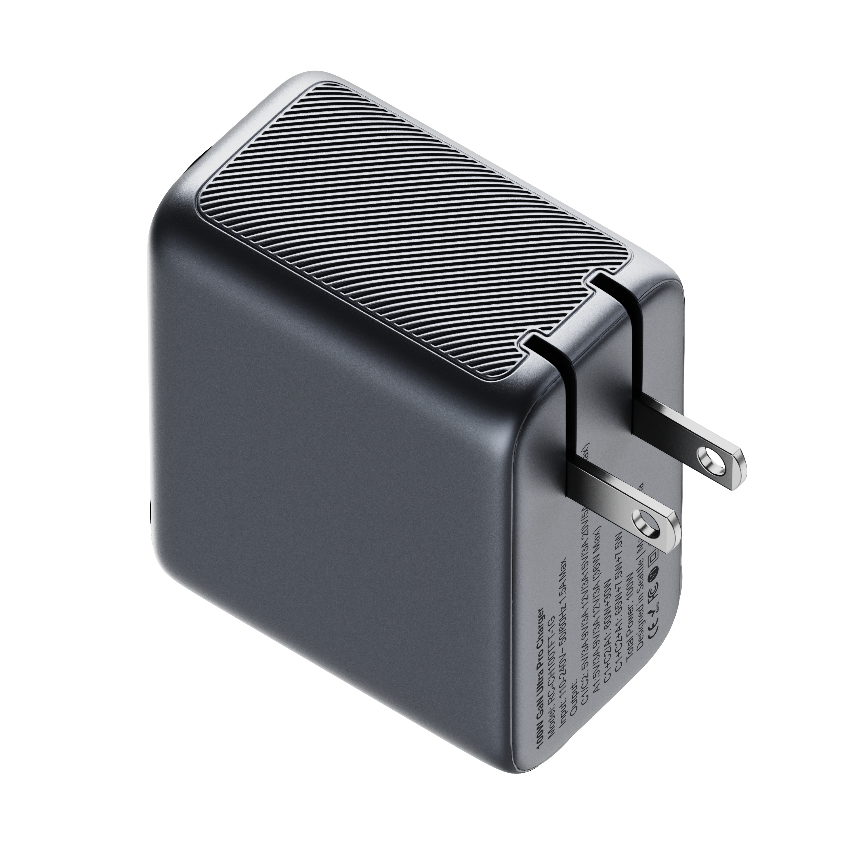 3-in-1 Wall Charger with Smart Display - 100W