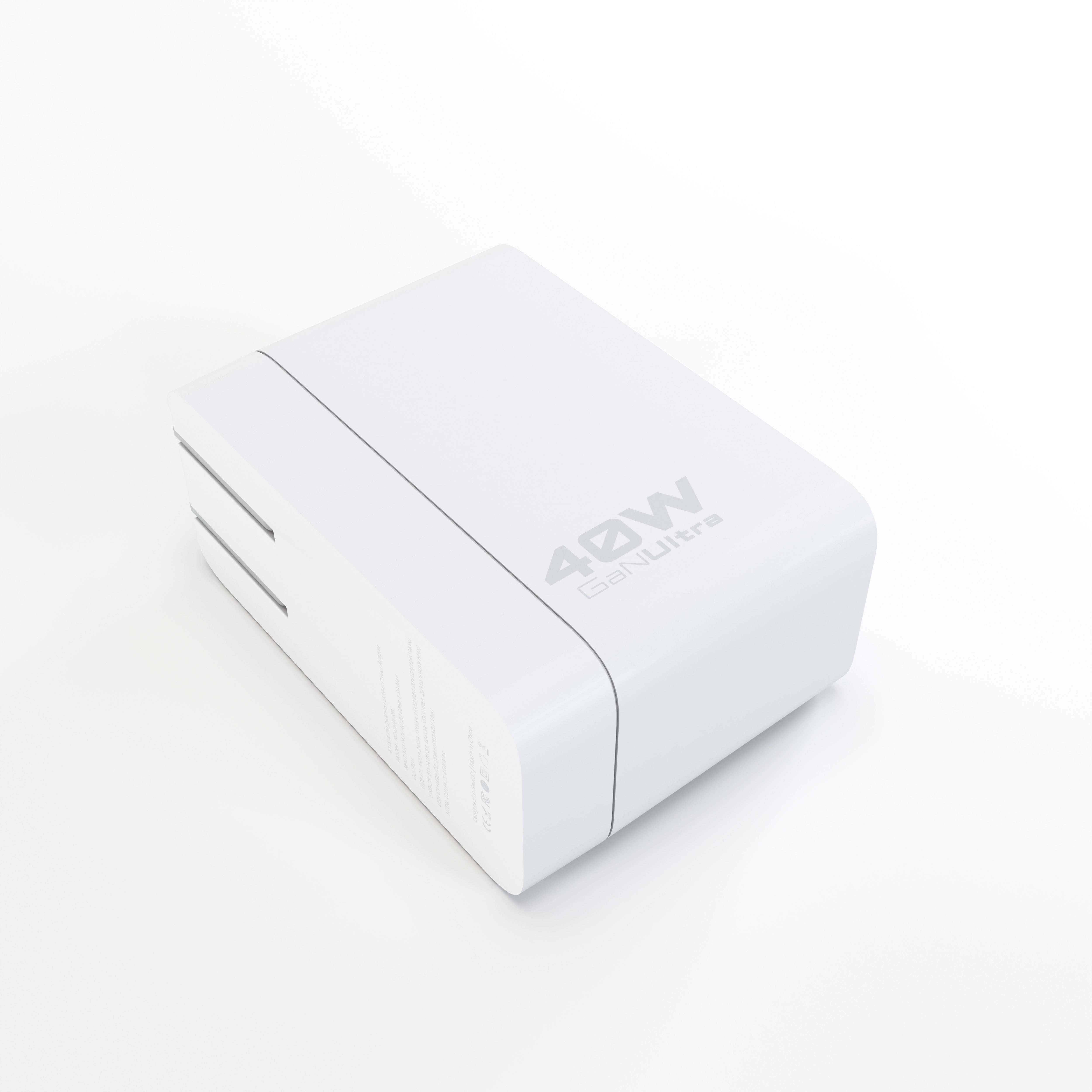 40W USB-C+C AVS Wall Charger w/Retractable Cable