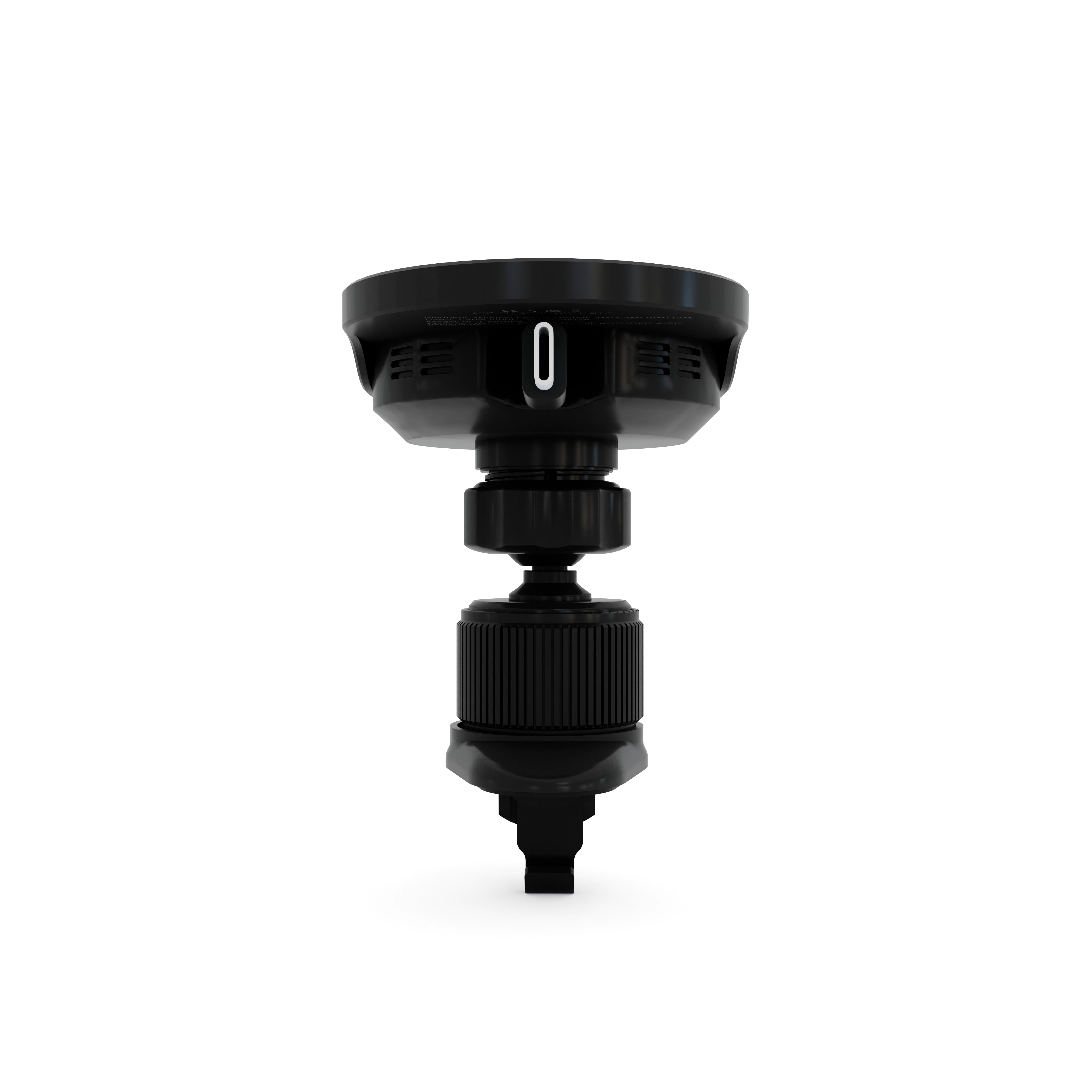 Magnetic Wireless Car Charger w/Retractable Cable