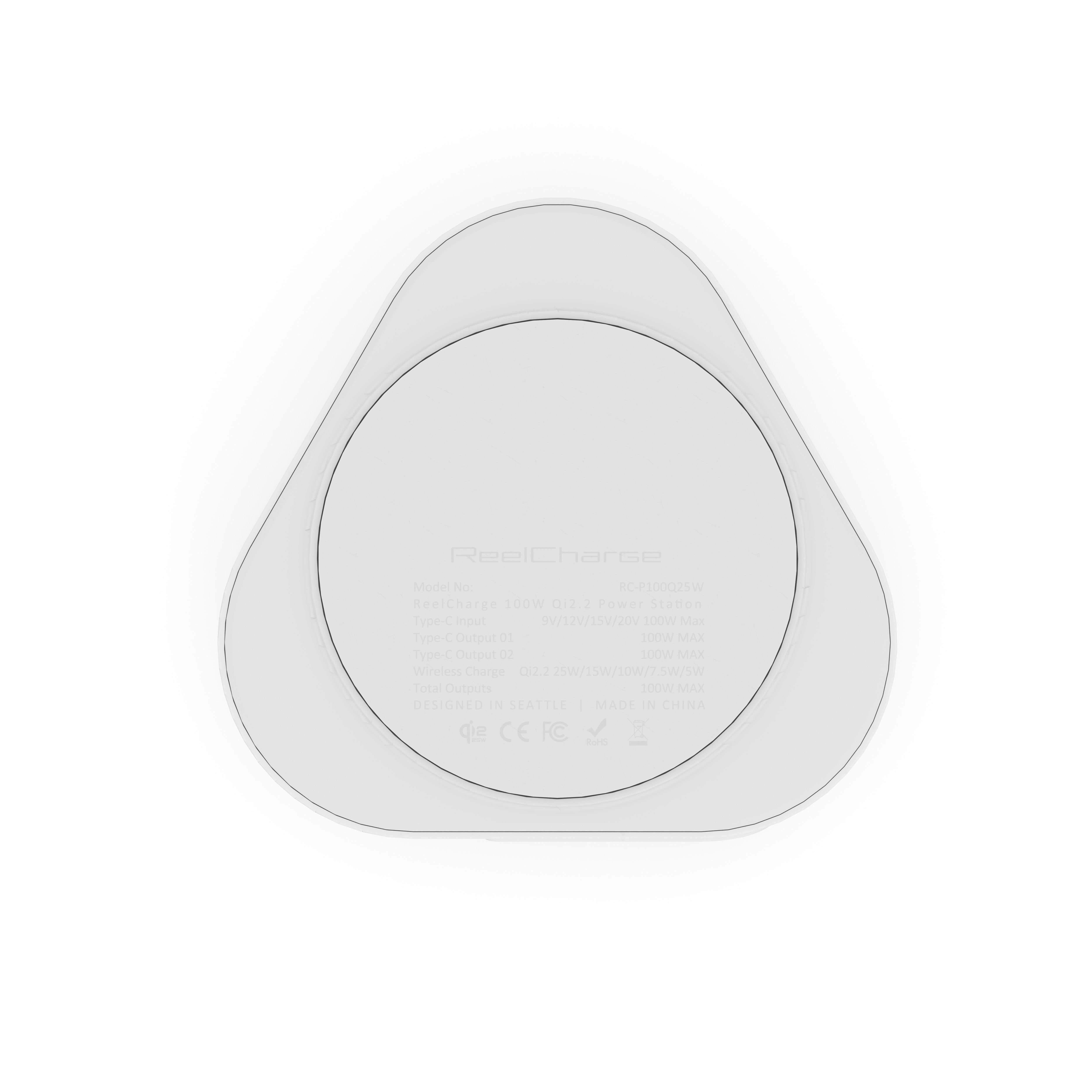 100W Qi2 25W Power Station w/Dual Retractable Cables