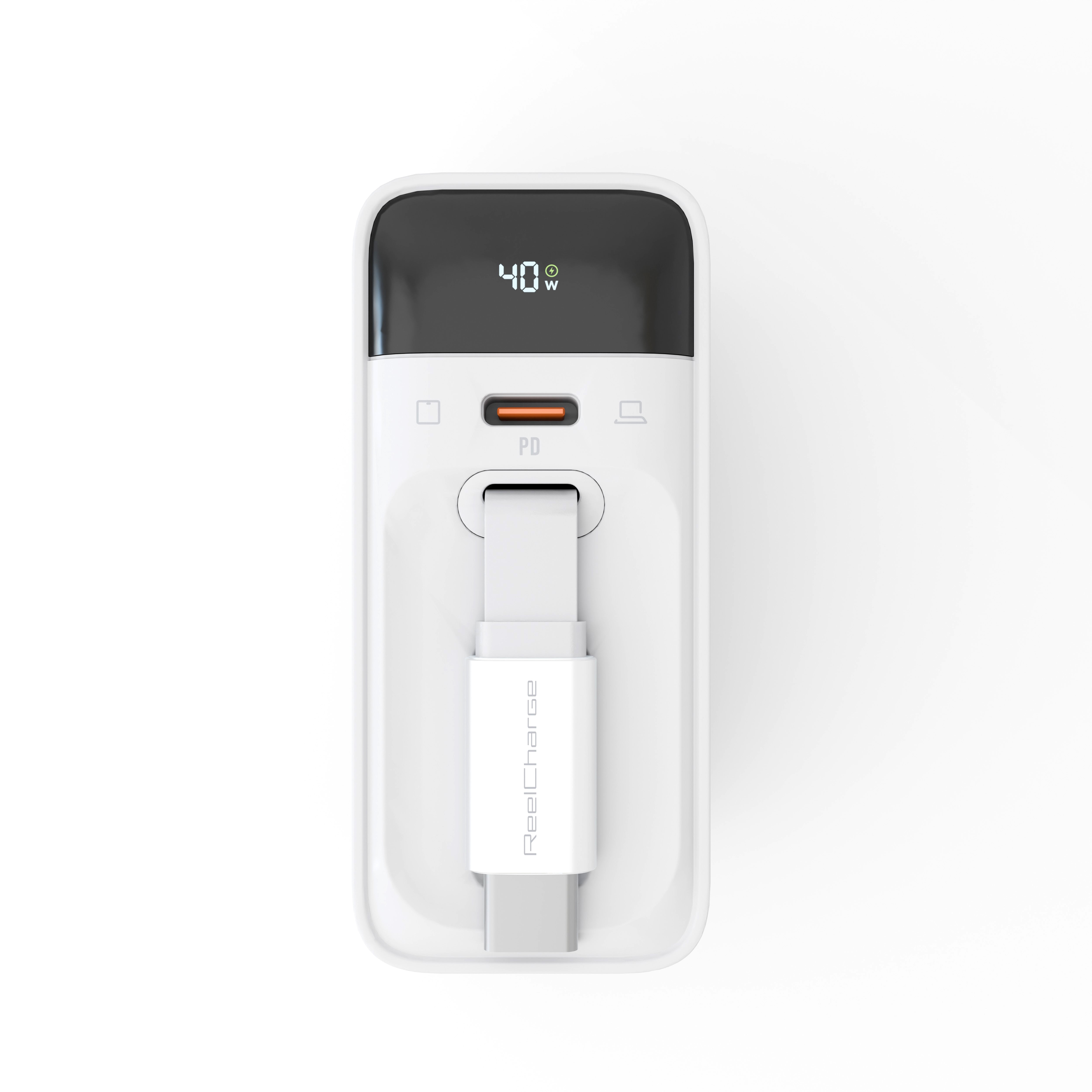 40W USB-C+C AVS Wall Charger w/Retractable Cable