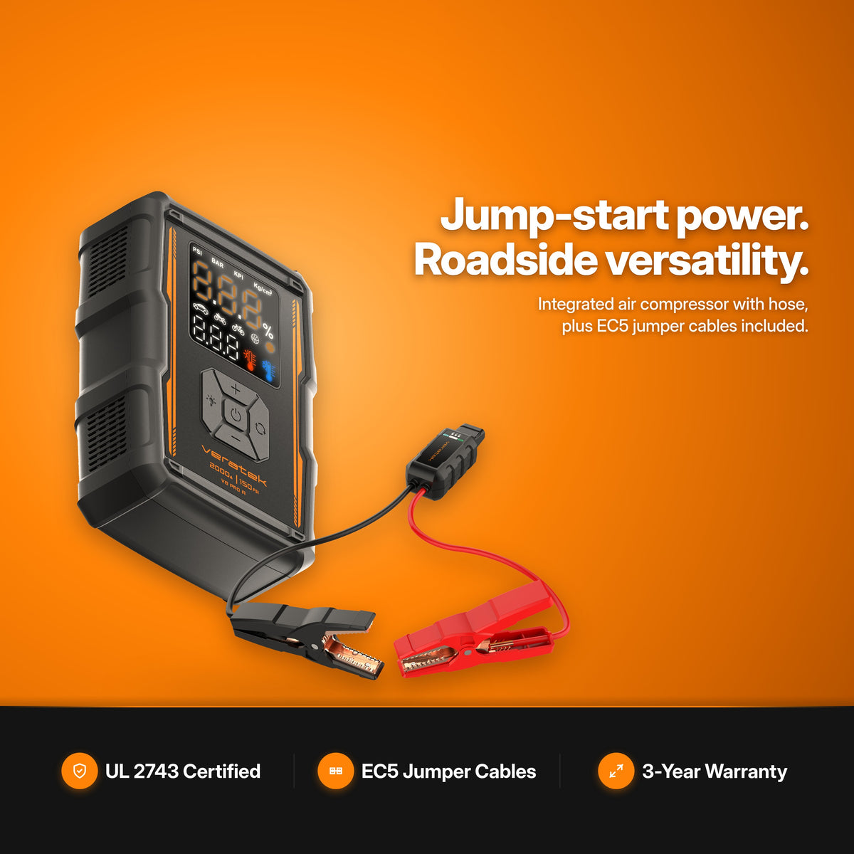 V8 Pro Air Jump Starter and Air Compressor why it is better