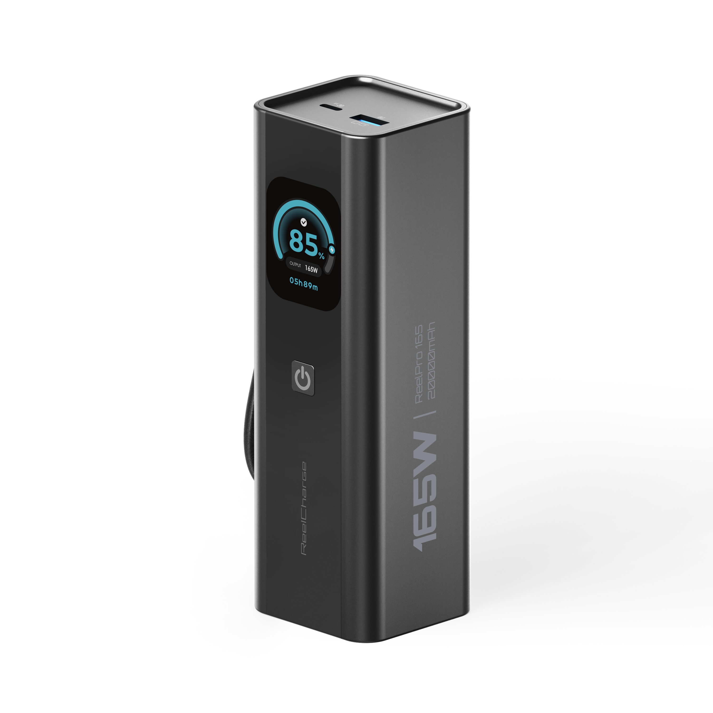 20K mAh Power Bank with Integrated Cable - 165W