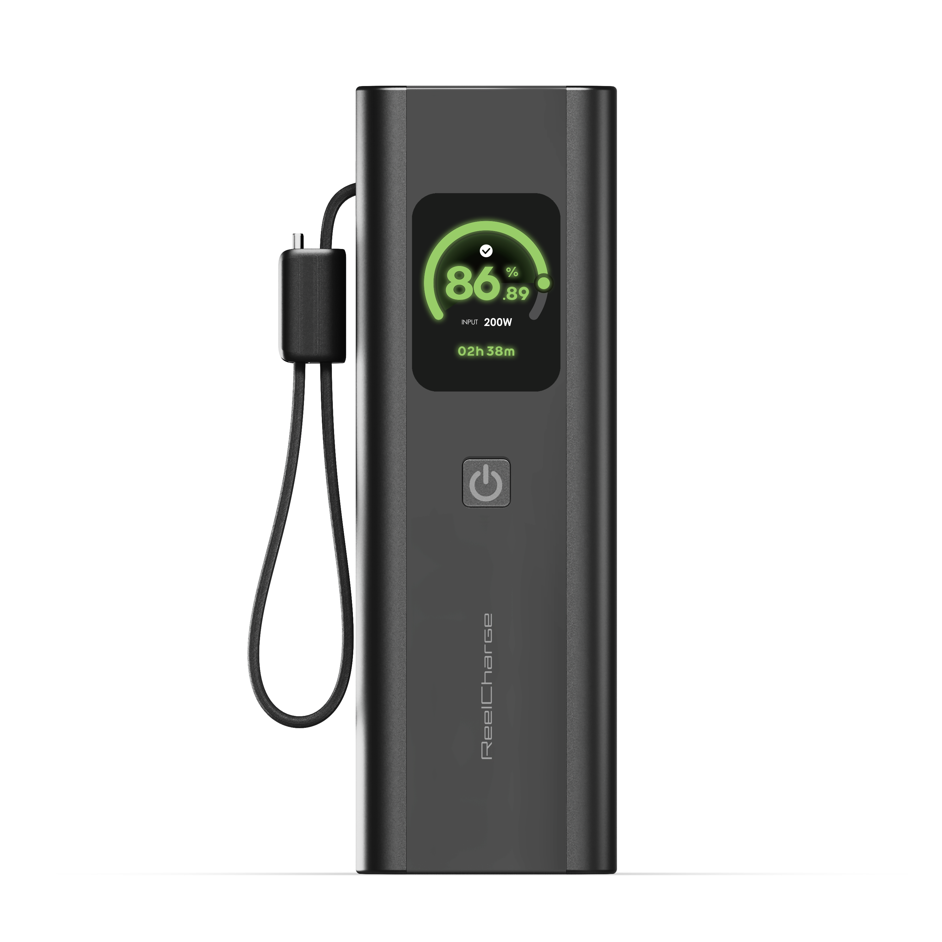 27K mAh Power Bank with Integrated Cable - 200W
