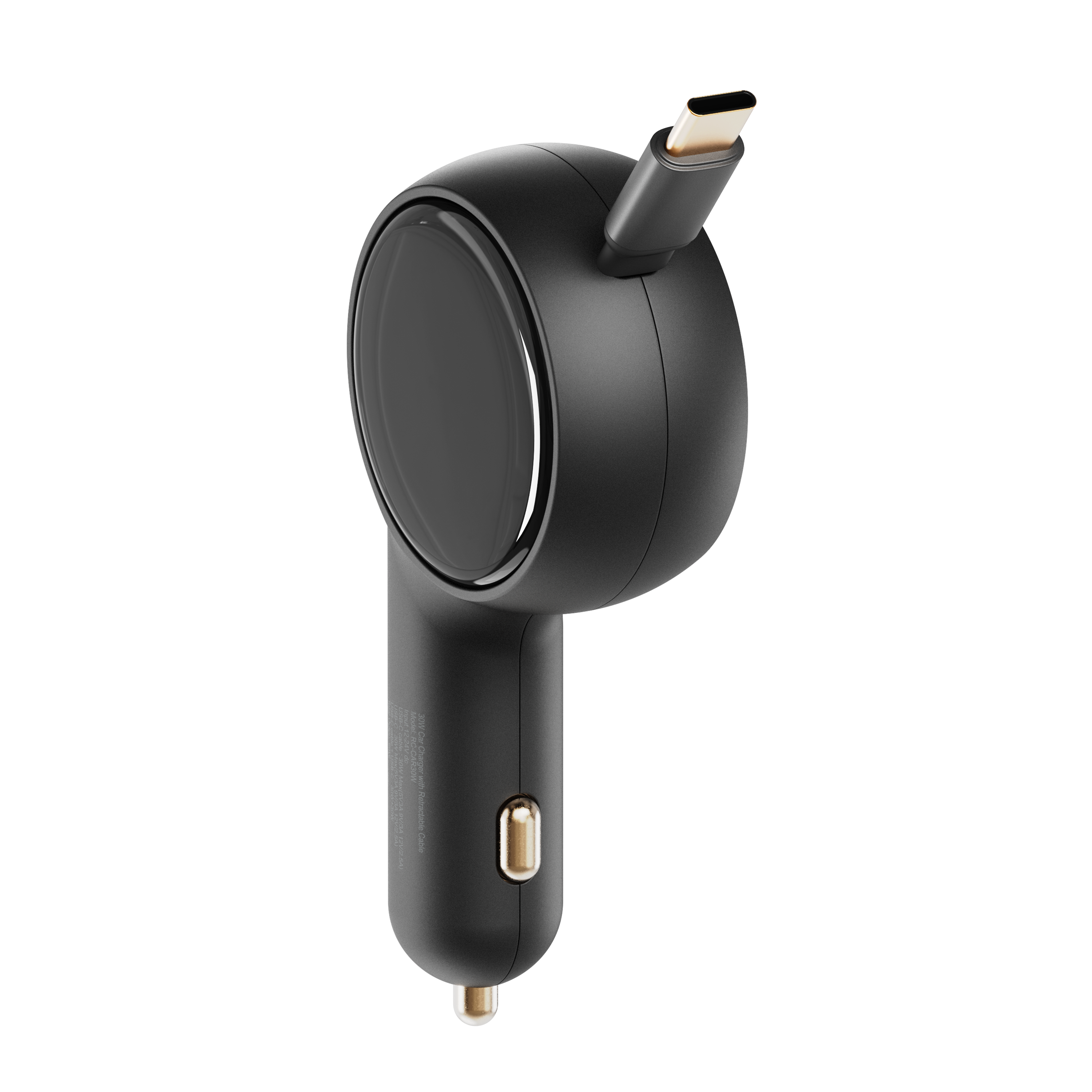 2-in-1 Car Charger with Retractable Cable - 60W