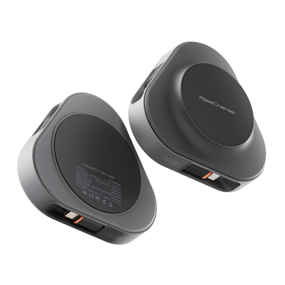 3-in-1 Qi2 100W Power Station w/ 25W Wireless Charging & Dual Retractable USB-C Cables Out