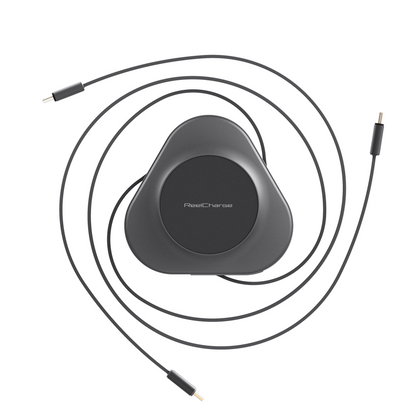 3-in-1 Qi2 100W Power Station w/ 25W Wireless Charging & Dual Retractable USB-C Cables Out