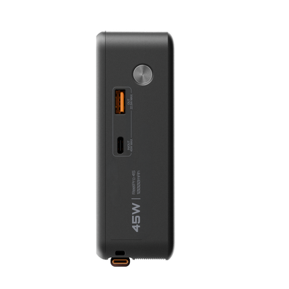 10K mAh Power Bank with Retractable Cable - 45W