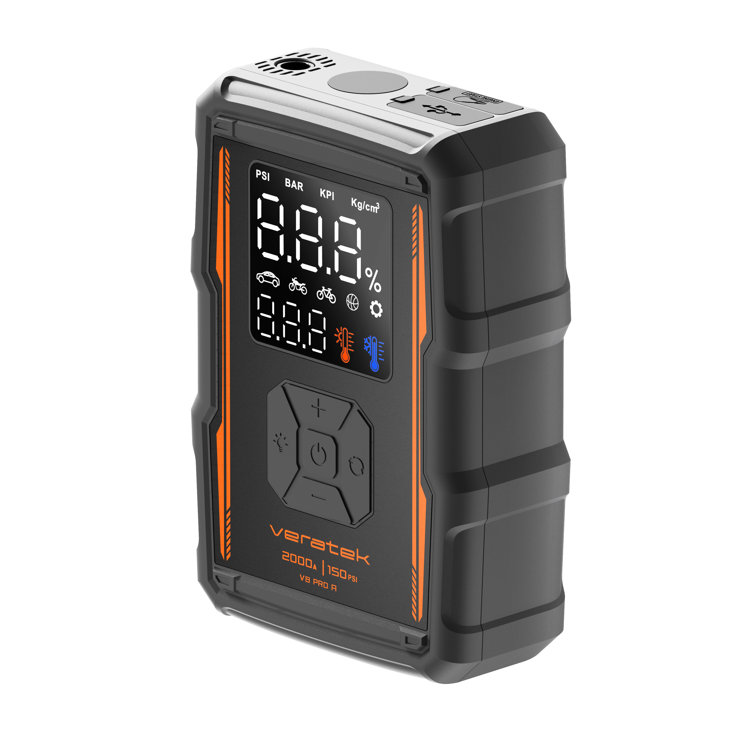 V8 Pro Air Jump Starter w/Air Compressor