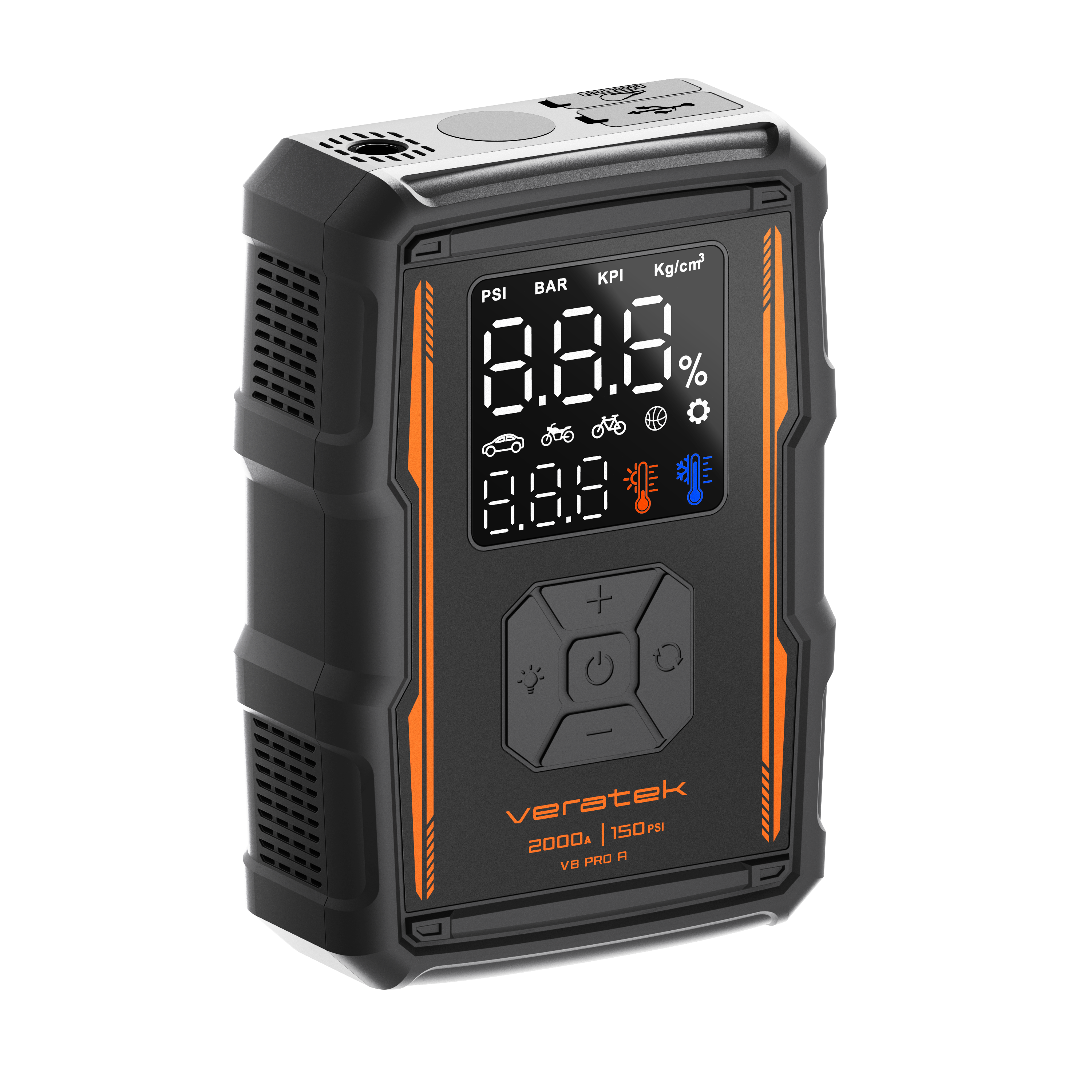 V8 Pro Air Jump Starter w/Air Compressor