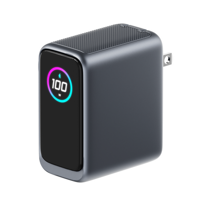 3-in-1 Wall Charger with Smart Display - 100W