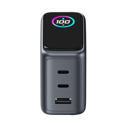3-in-1 Wall Charger with Smart Display - 100W