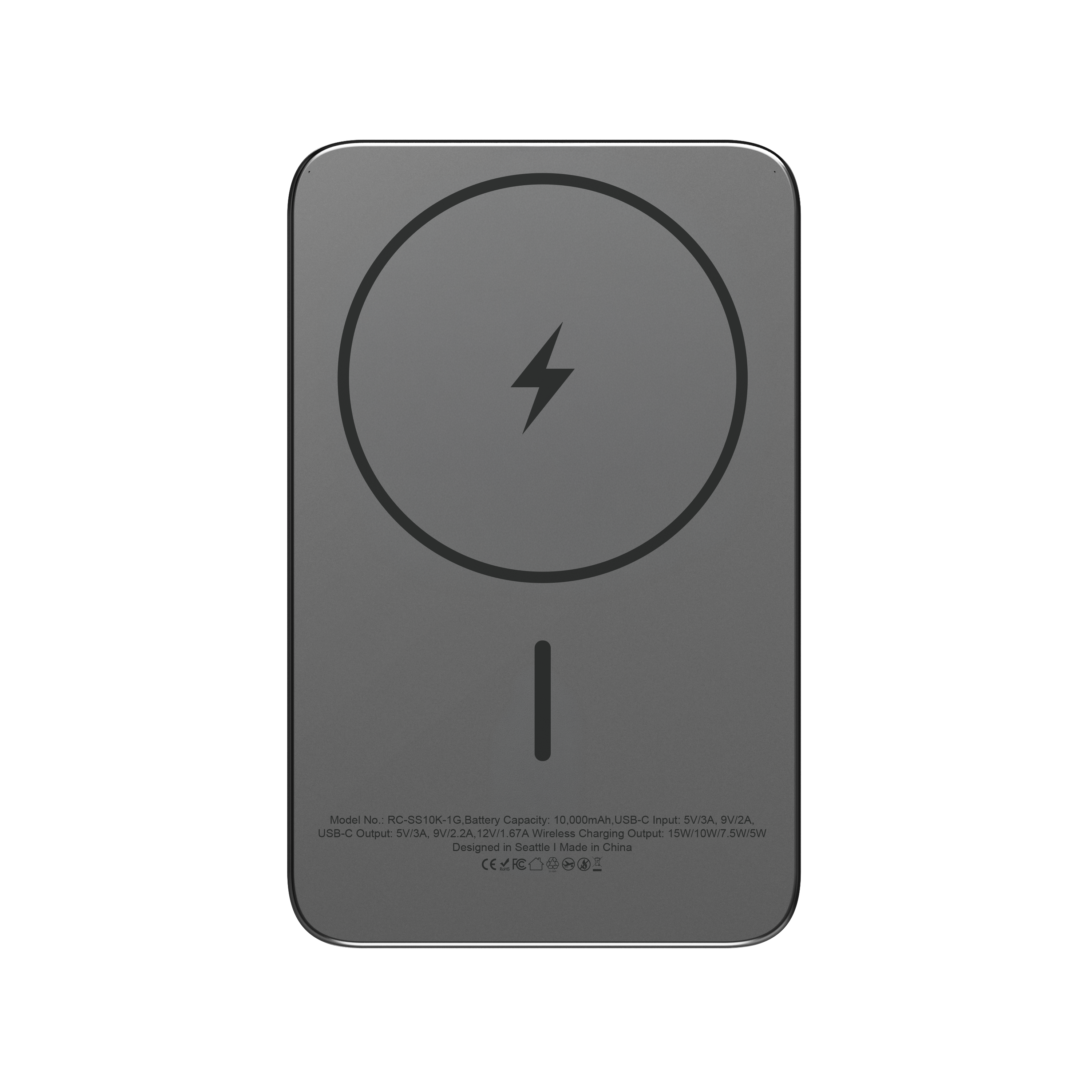 Solid State Wireless Power Bank - 10,000 mAh