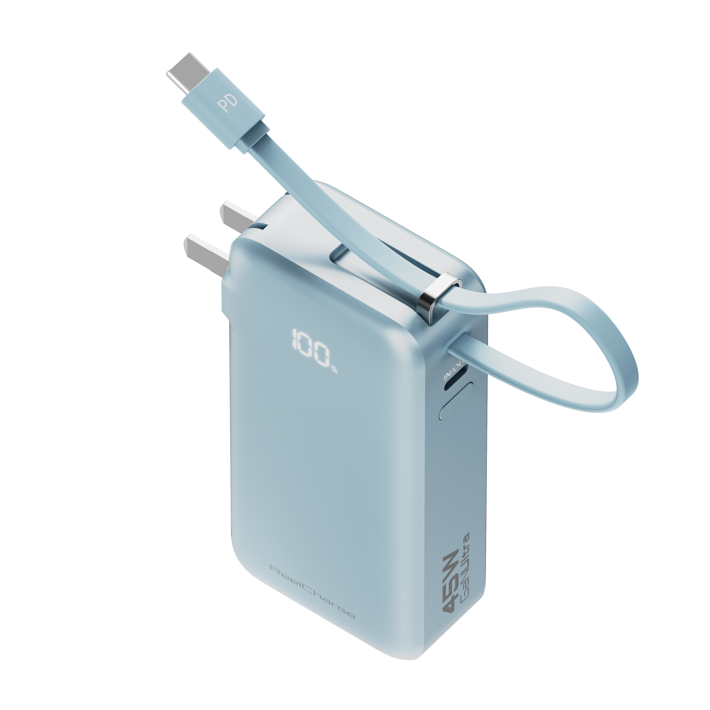 10K mAh Folding Mirror Power Bank - 45W