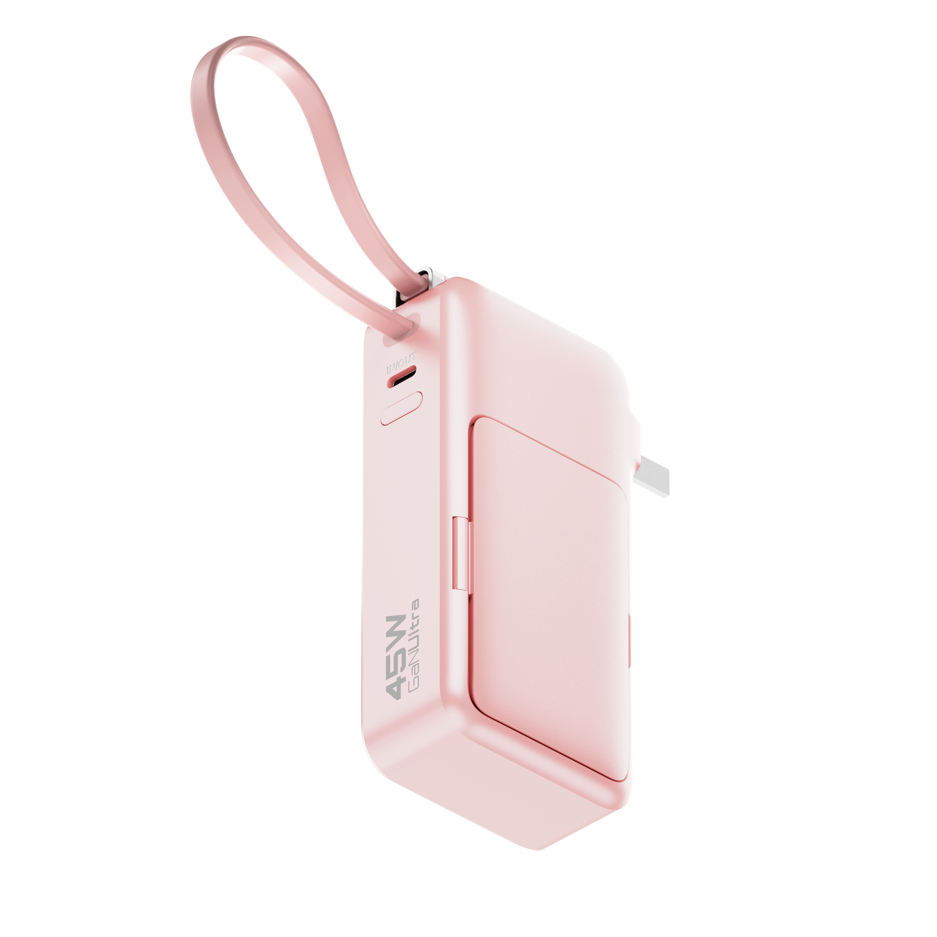 10K mAh Power Bank with Integrated Cable - 45W