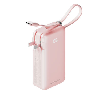 10K mAh Power Bank with Integrated Cable - 45W