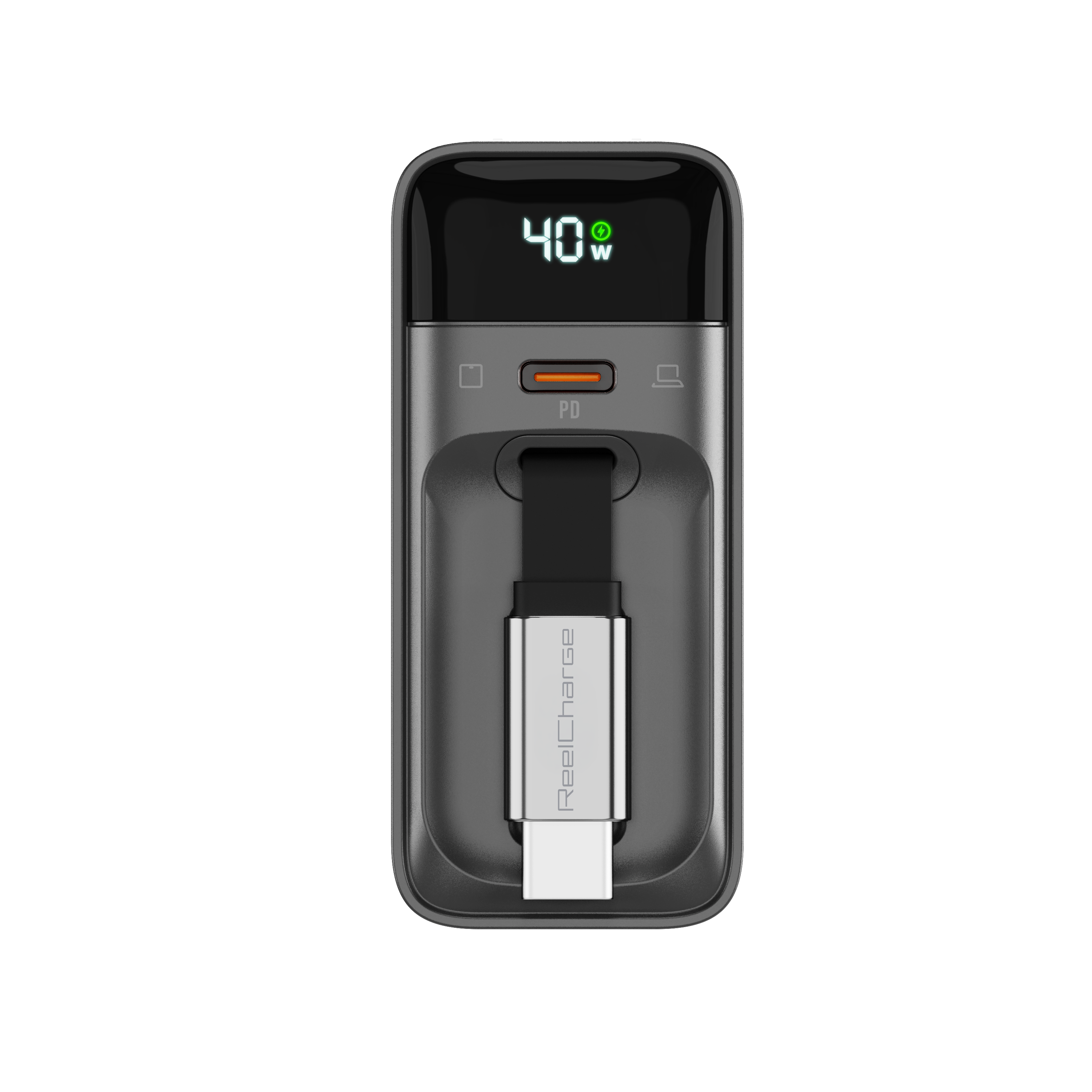2-in-1 Wall Charger with Retractable Cable - 40W
