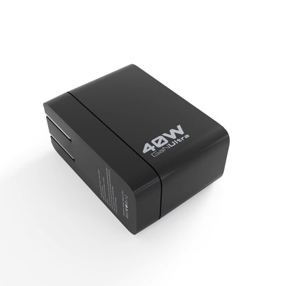 40W USB-C+C AVS Wall Charger w/Retractable Cable