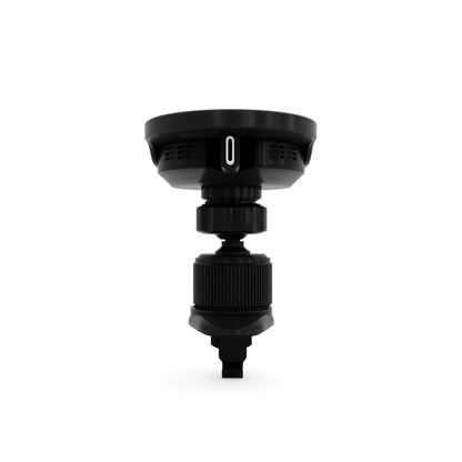 Magnetic Wireless Car Charger w/Retractable Cable