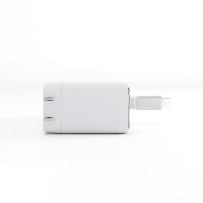 3-in-1 Wall Charger with Retractable Cable - 70W