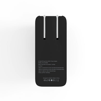 40W USB-C+C AVS Wall Charger w/Retractable Cable