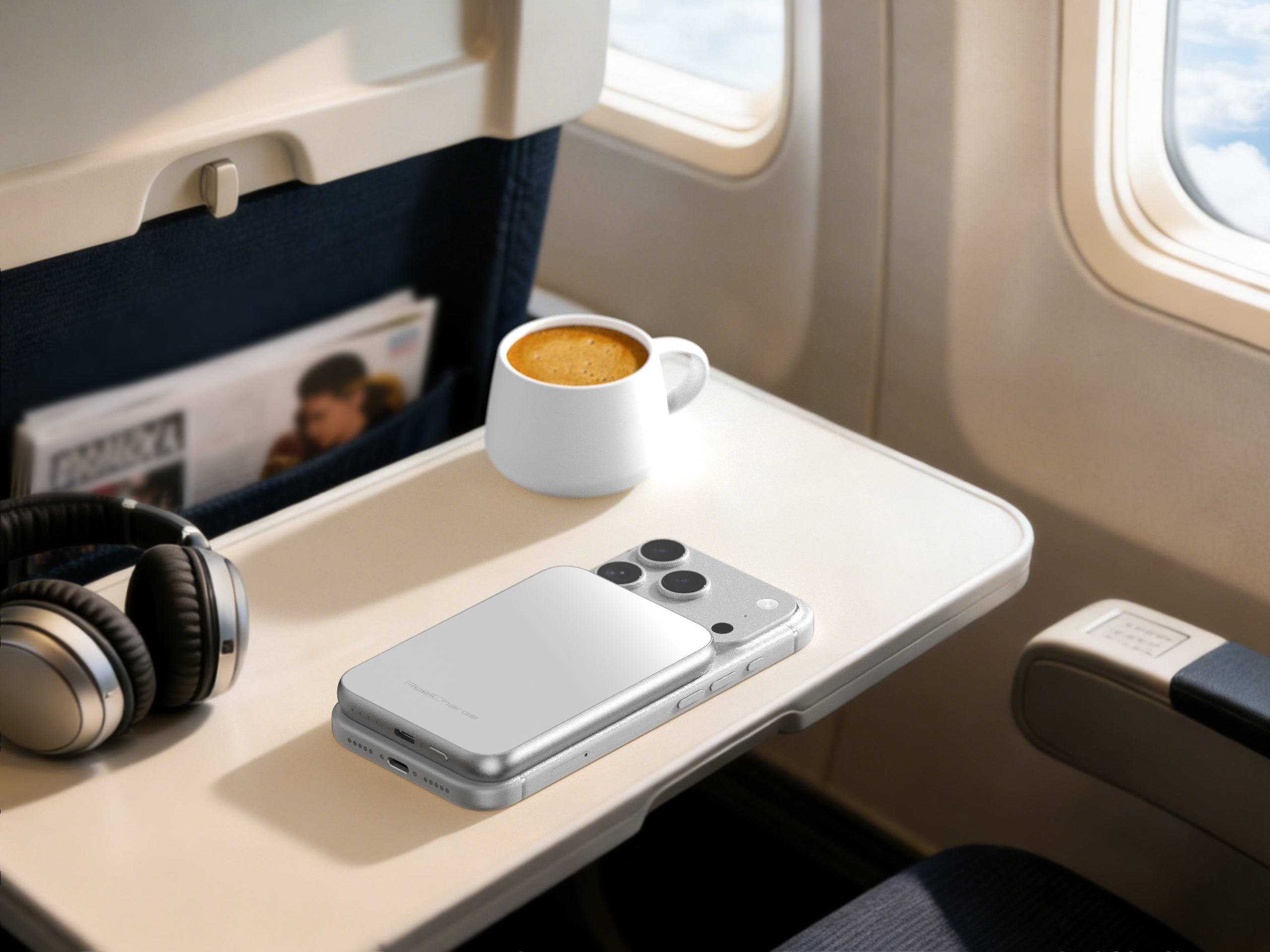 5K Solid State Wireless Power Bank - Tempered Glass