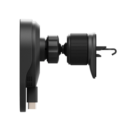 15W Wireless Vent Mount and Charger With a Retractable USB-C Input Cable
