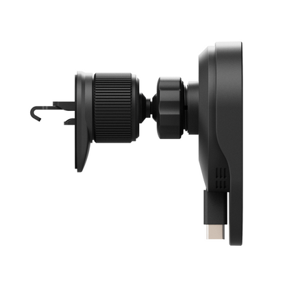 15W Wireless Vent Mount and Charger With a Retractable USB-C Input Cable