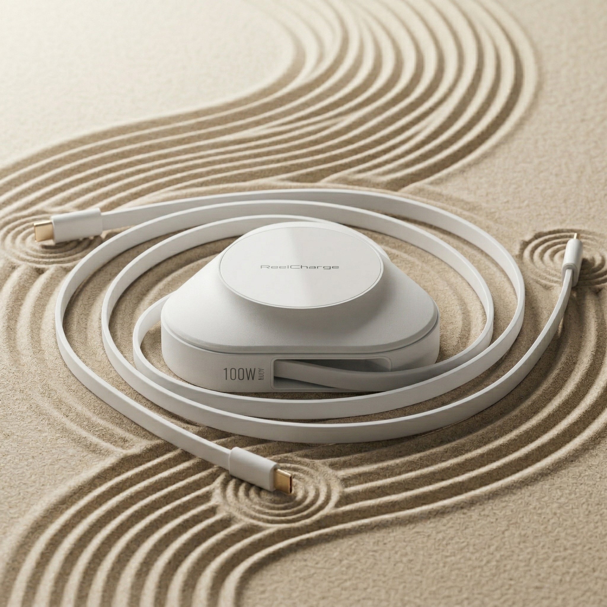 100W Qi 15W Power Station + Universal Watch Charger w/Dual Retractable USB-C Cables