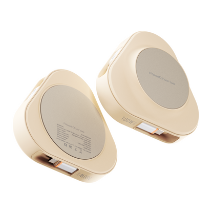 3-in-1 Qi2 100W Power Station w/ 25W Wireless Charging & Dual Retractable USB-C Cables Out