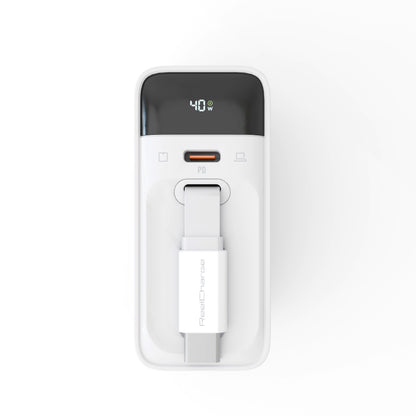 40W USB-C+C AVS Wall Charger w/Retractable Cable