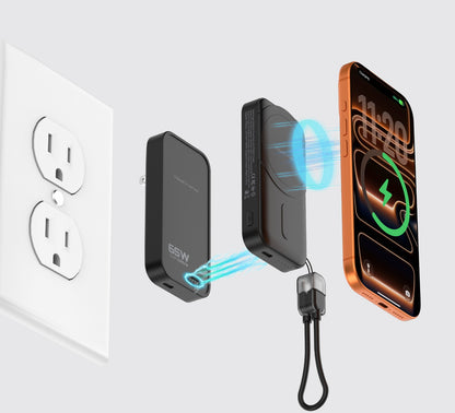 2in1 Power Bank (2-Piece) 5K mAh + 65W Wall Charger