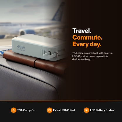 ReelCharge Power Bank Flex 45W in use