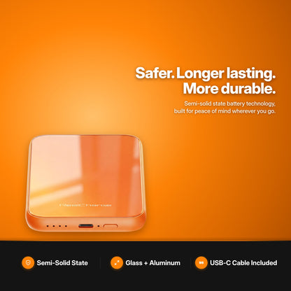 ReelCharge Premium Wireless Power Bank 5K Orange why it is better