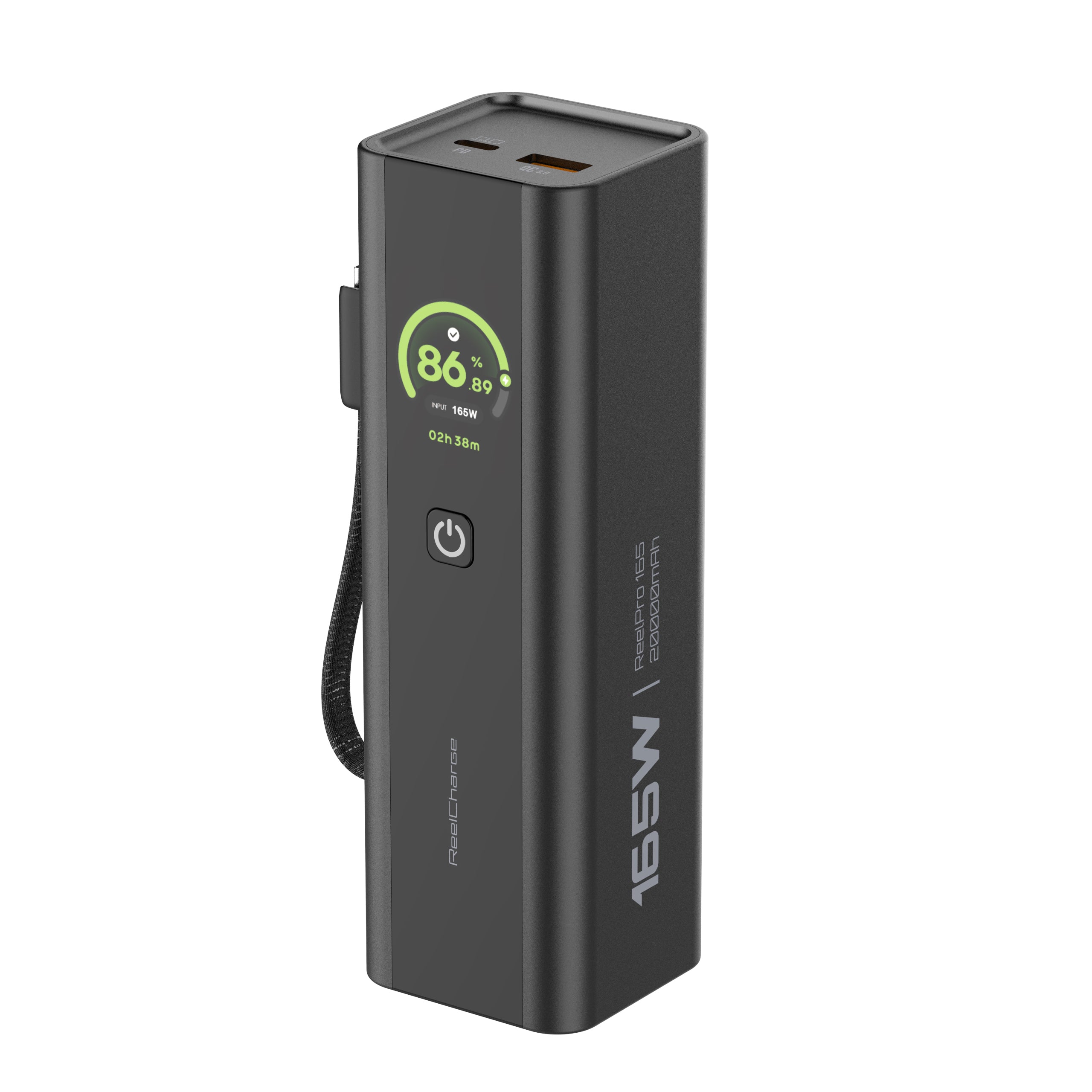 ReelPro 165W Power Bank with Integrated Cable - 20,000 mAh